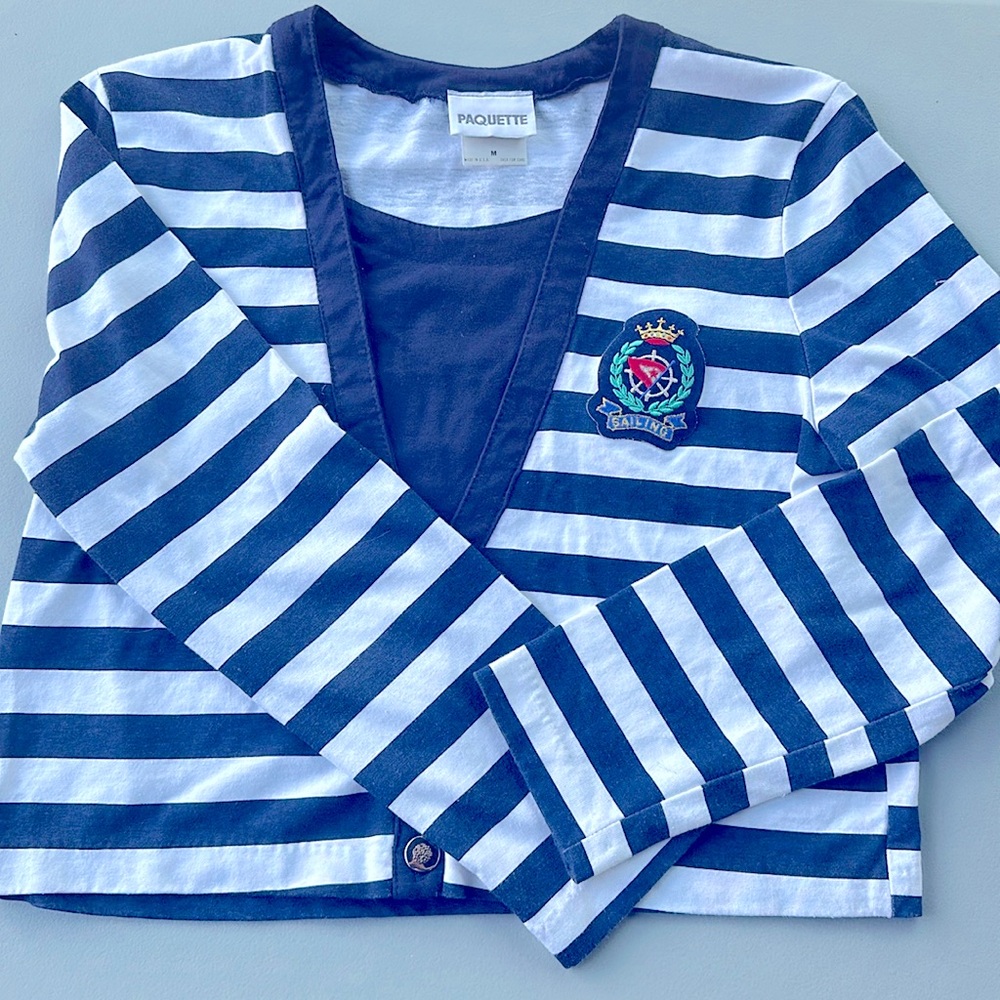 Vintage Nautical Stripe Top